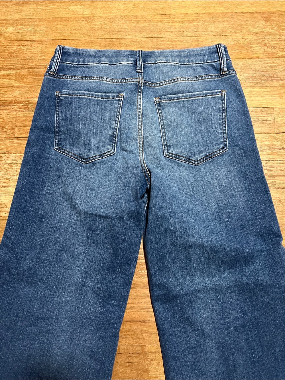 Kut From The Kloth Meg Fab Ab High Rise Wide Leg Raw Hem Jeans Size 6 - Picture 3 of 6